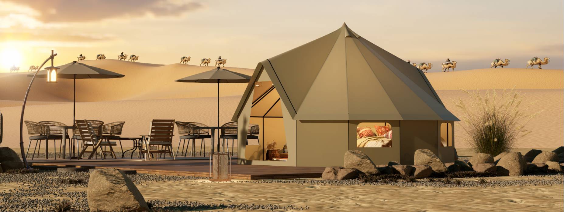 康平县露营酒店帐篷产品